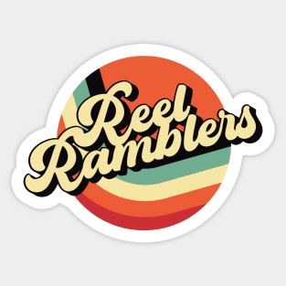 Reel Ramblers Circle Full Colour Logo Sticker